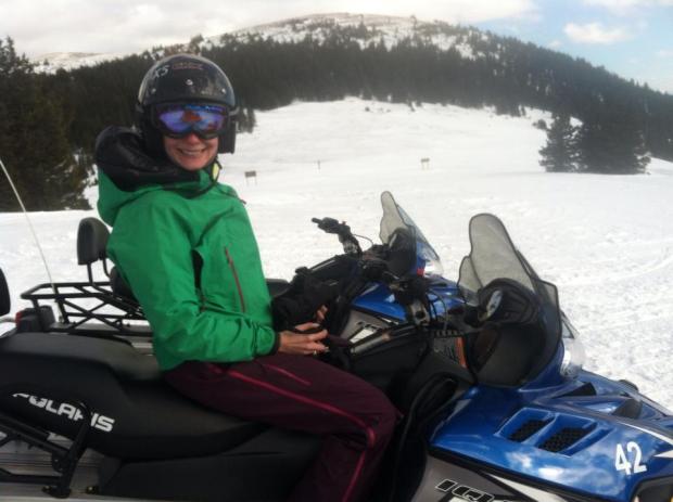 Yep, that's me on a snowmobile