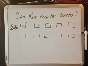 This is on our fridge in the kitchen. I'm going to do my best to get those boxes checked!