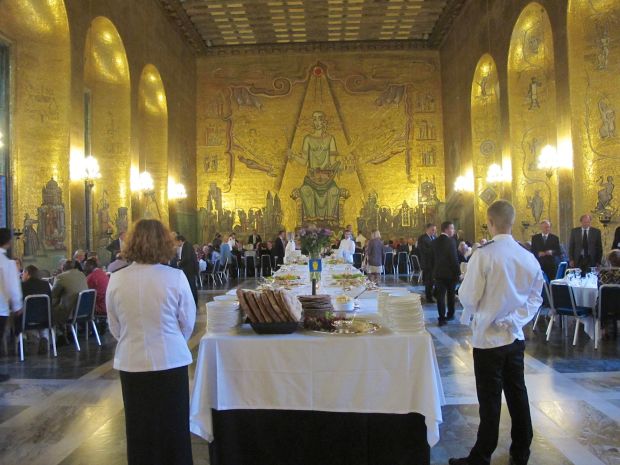 We enjoyed an exceptional buffet where the Nobel Laureates celebrate